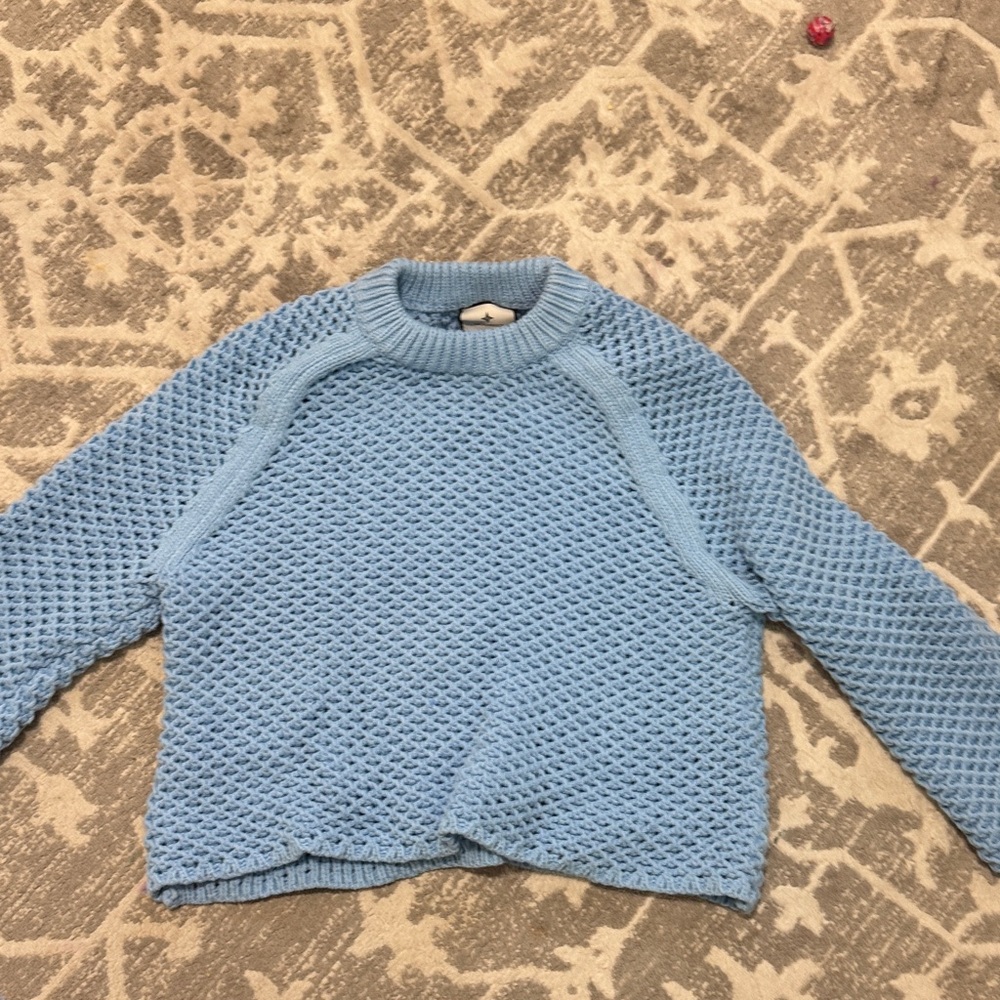Tuckernuck Light Blue Textured Sweater